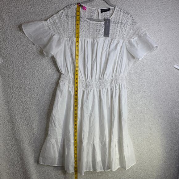 Lane Bryant NWT Sz16 White couqette romantic lacey dress. Elastic Waist Bridal - Picture 12 of 15